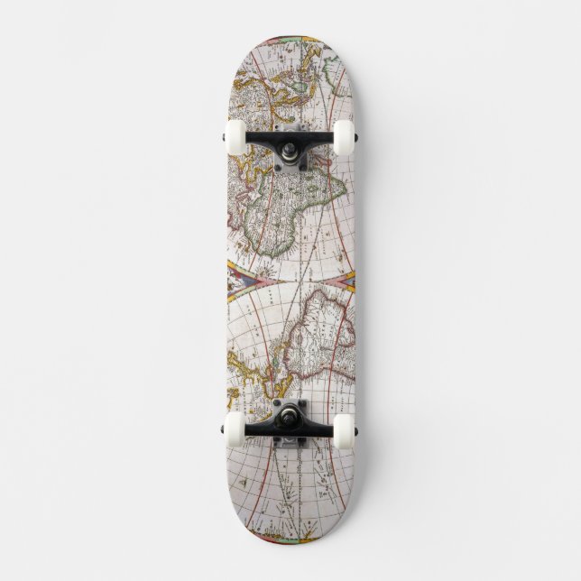 Skateboard CARTE du MONDE, XVIIème siècle (Recto)