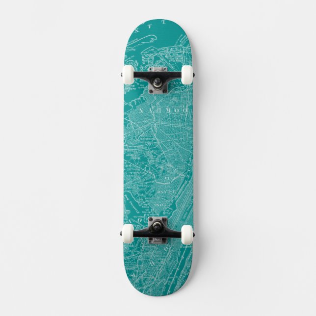 Skateboard Carte graphique de New York (Recto)