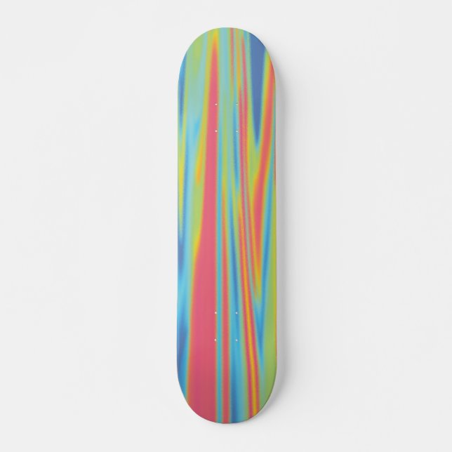 Skateboard Carte Holographique moderne colorée (Devant)