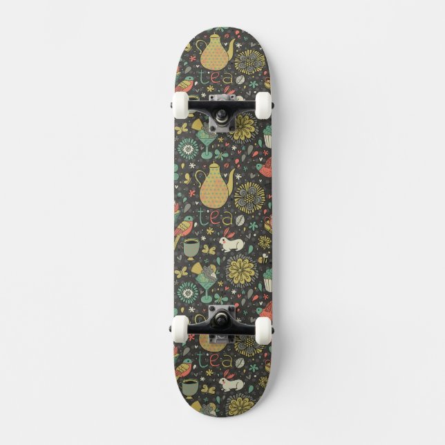 Skateboard Carte lumineuse savoureuse de thé (Recto)