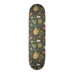 Skateboard Carte lumineuse savoureuse de thé