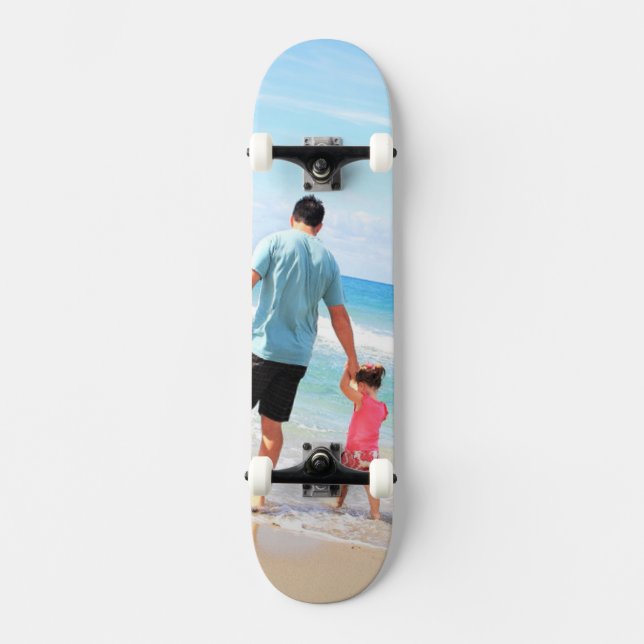 Skateboard Carte photo personnalisée Votre propre conception  (Recto)