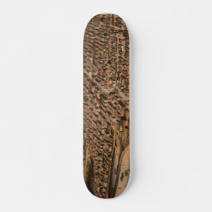Skateboard Carte picturale vintage de Chicago (1871)(2)