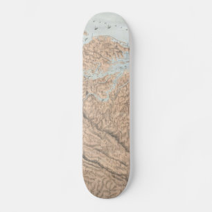 Skateboard Carte vintage de la baie de Chesapeake (1861)