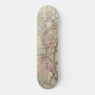 Skateboard Carte vintage de Milwaukee (1880)
