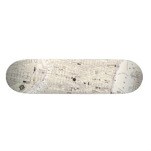 Skateboard Carte vintage de Philadelphie (1885)