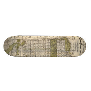 Skateboard Carte vintage de San Francisco (1932)