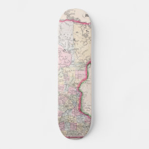 Skateboard Carte vintage du Minnesota (1864)