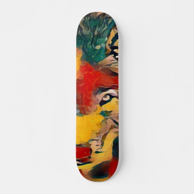 Skateboard Cartes Pro personnalisées Zéro Élément Wolf Acryli (Devant)