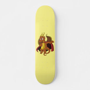 Skateboard Carton de dragon orange