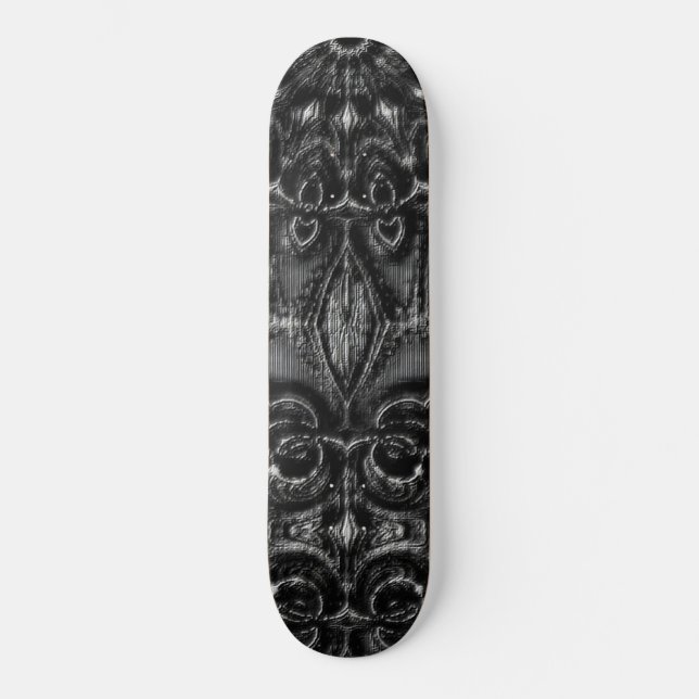 Skateboard Carton de Ski Mandala Charcoal (Recto)