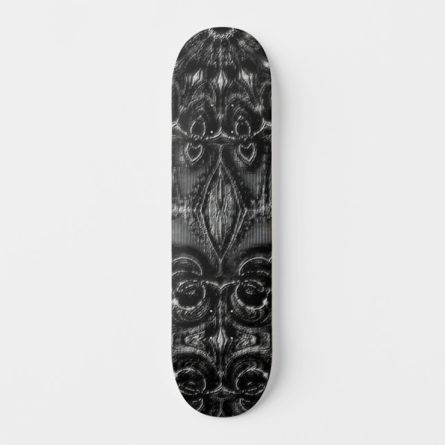 Skateboard Carton de Ski Mandala Charcoal (Recto)
