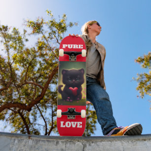 SKATEBOARD CARTON NOIR PURE LOVE SKATEBOARDS