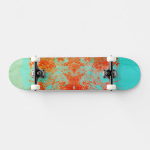 Skateboard Carton Ombre Turquoise
