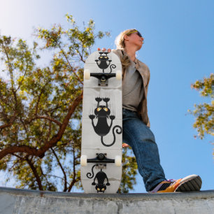 Skateboard Cat Falling down fun dessin personnage