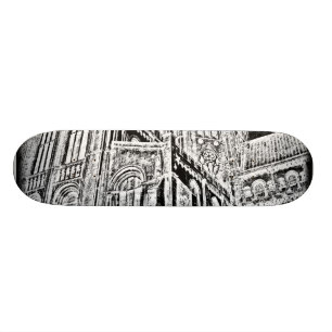 Skateboard Cathédrale gothique : Noir