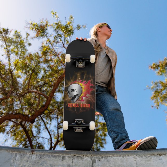 Skateboard Cavalier Crâne (Extérieur 1)