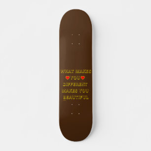 SKATEBOARD CE QUI VOUS REND DIFFÉRENTS VOUS REND BEAU