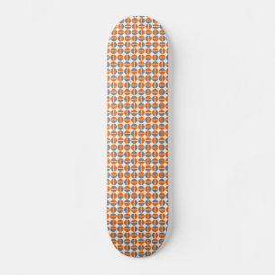 Skateboard Cercles rotatifs - orange et gris