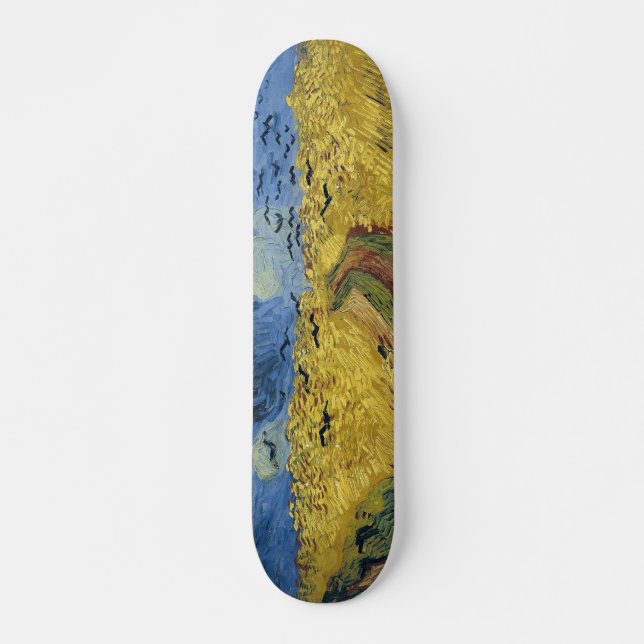Skateboard Champ de blé de Vincent van Gogh avec les (Devant)