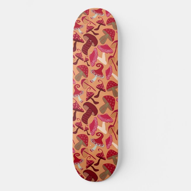 Skateboard Champignons mignons (Recto)