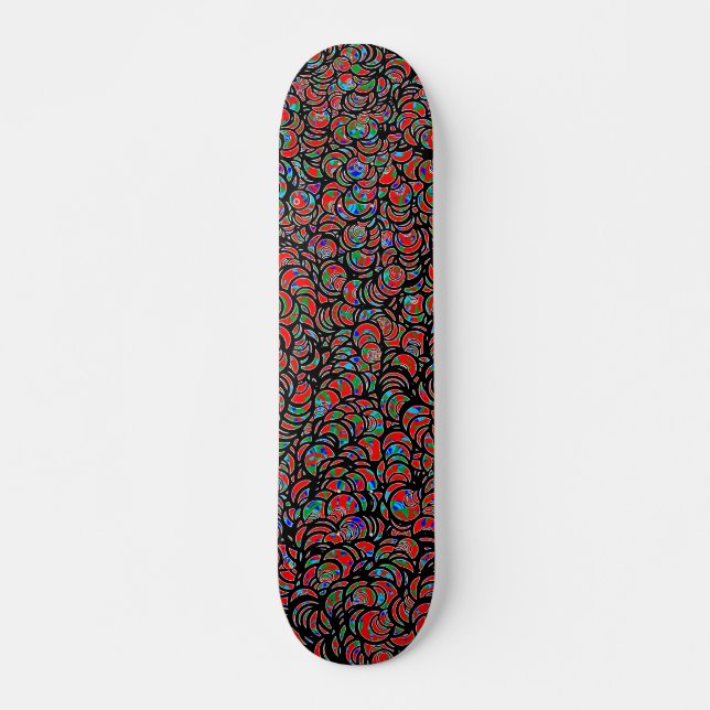 Skateboard Charges de cercles - multicolore (Devant)