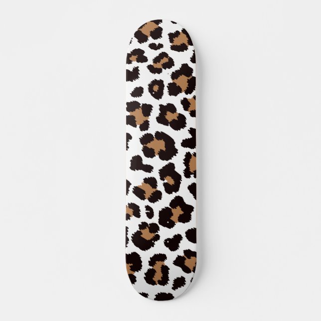 Skateboard Charmant Élégante Léopards Motifs naturels (Devant)