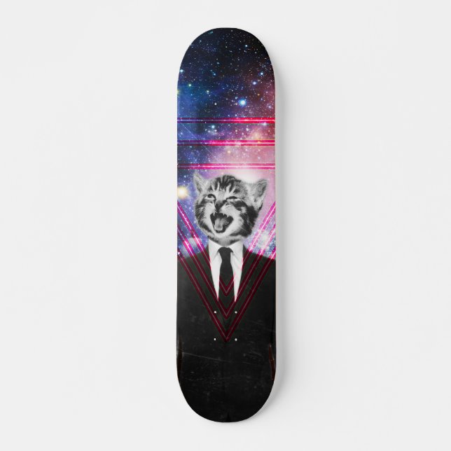 Skateboard Chat d'Illuminati (Devant)