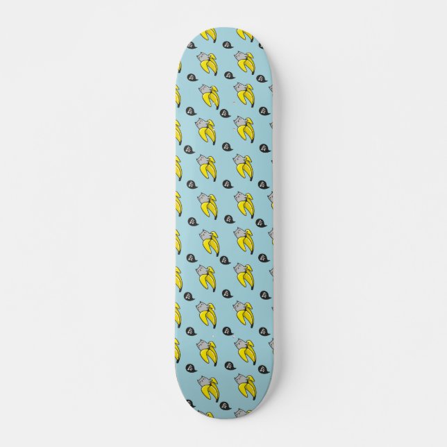 Skateboard Chat en banane (Devant)