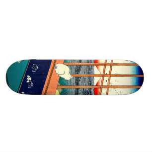 Skateboard Chat et mont Fuji 1857