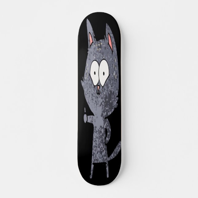 Skateboard Chat Laisser Les Pouces (Devant)