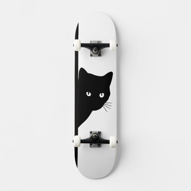 Skateboard Chat noir (Recto)