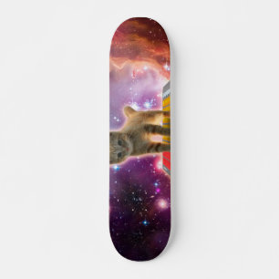 Skateboard Chat sur synthétiseurs dans l'espace