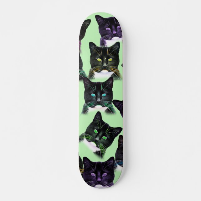 Skateboard Chats frais ! Plate-forme de planche à roulettes (Devant)