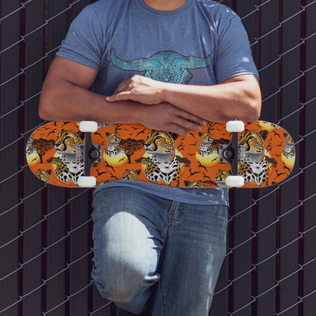 Skateboard Cheetah African Feline Wild Animal (Extérieur 3)