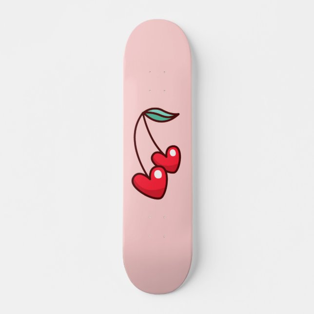 Skateboard Cherry Heart (Devant)