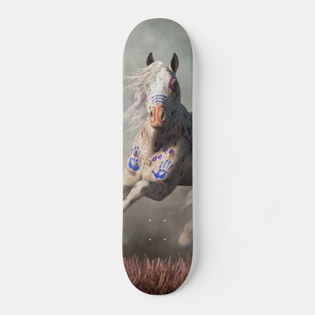 Skateboard Cheval guerrier Appaloosa (Recto)