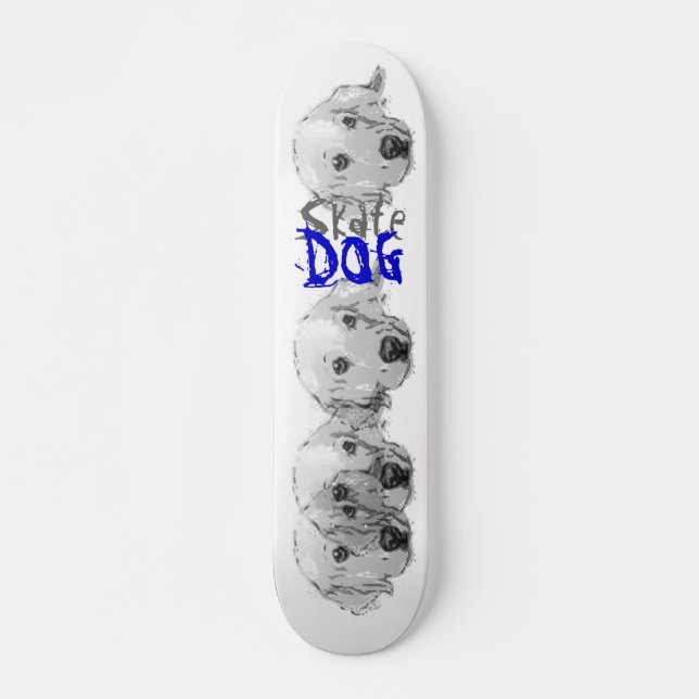 Skateboard CHIEN de patin (Devant)
