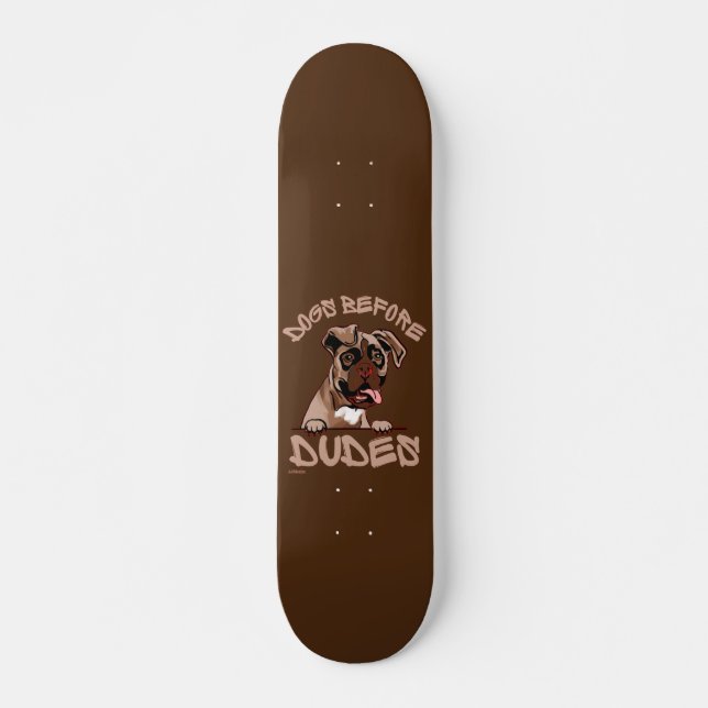 Skateboard CHIENS AVANT DUDES Olde English Bulldog drôle chie (Devant)