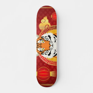 Skateboard Chinese new year design with tiger