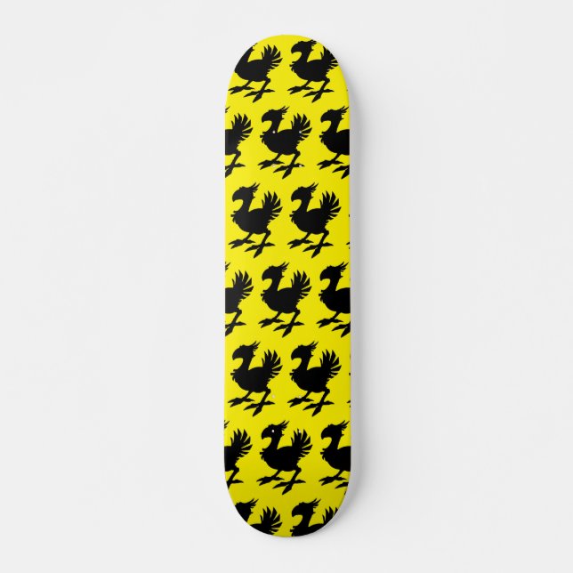 Skateboard Chocobo Silhouette (Devant)