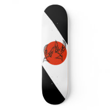 Skateboard chrétien Hirondelles dans un cercle de 