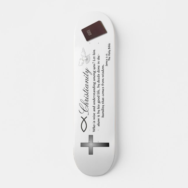 Skateboard Christianisme - planche à roulettes de passage (Devant)