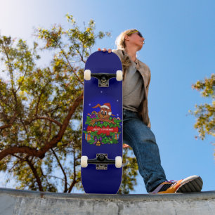 Skateboard Christmas Rabbit