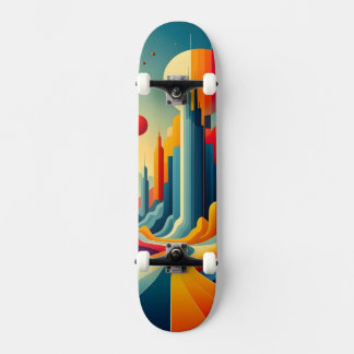 Skateboard Chromatic Cityscape