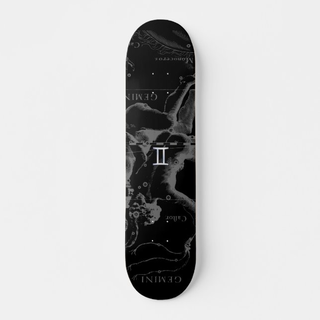 Skateboard Chrome comme Gemini Zodiac Connexion Hevelius 1690 (Devant)