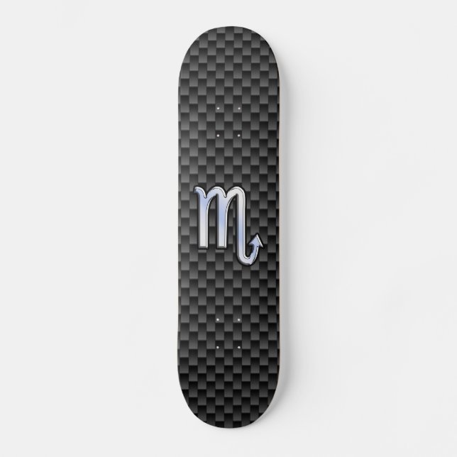 Skateboard Chrome Comme Scorpio Signe Zodiac Fibres Carbone I (Recto)