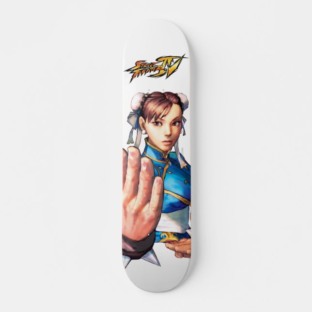 Skateboard Chun-Li à la main (Devant)