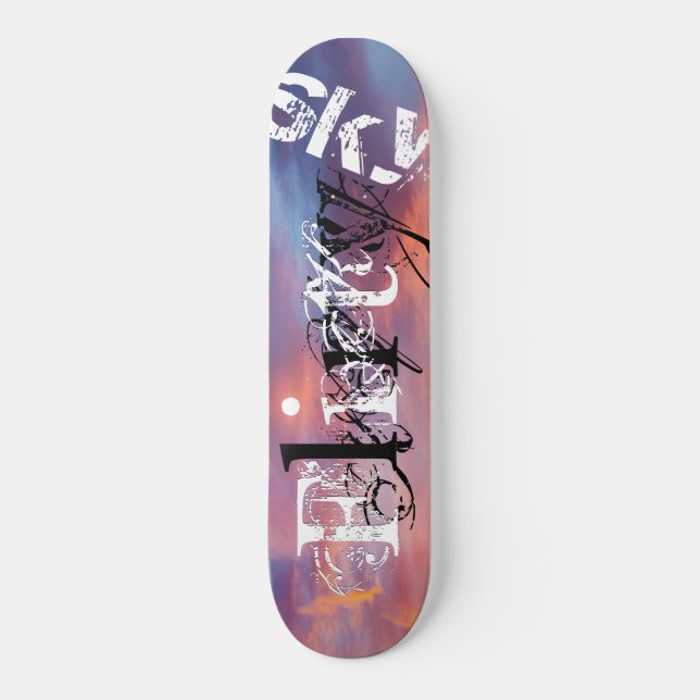 Skateboard ciel flirtant (Recto)
