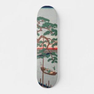 Skateboard Cinq pins sur le canal d'Onagi Vintage Ukiyo-e Jap